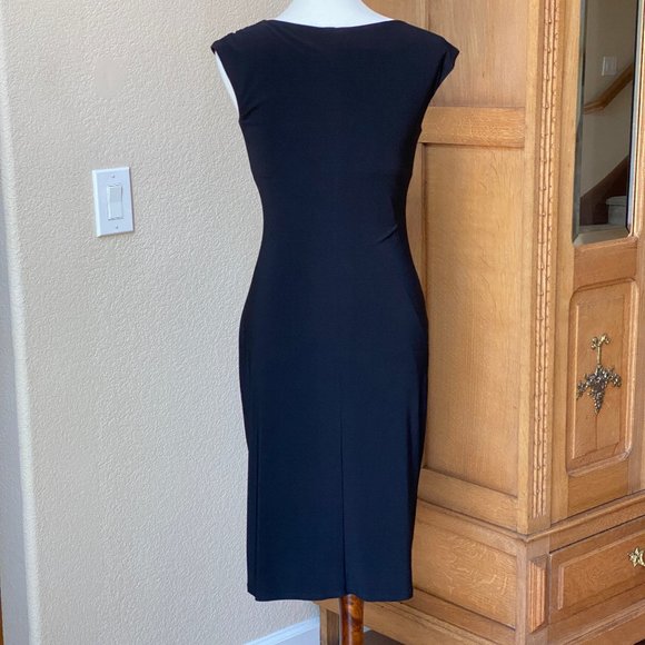 Lauren Ralph Lauren Black Sheath Sleeveles Size 6 - Picture 9 of 13